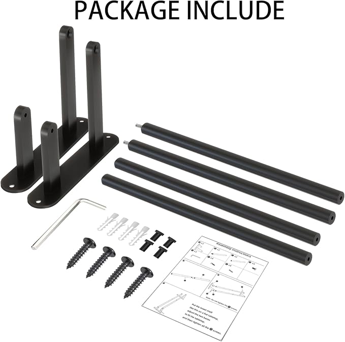 Double Towel Bar 32 Inch, Towel Racks for Bathroom, Wall Mount Bathroom Towel Holder, Stainless Steel Bathroom Towel Rack, Towel Rod Double Towel Hanger(Matte Black)