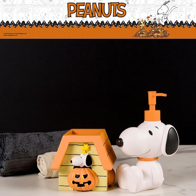 Peanuts Snoopy Toothbrush Holder - Makeup Brushes/Pens Tumbler, (Officially Licensed Product) by Franco