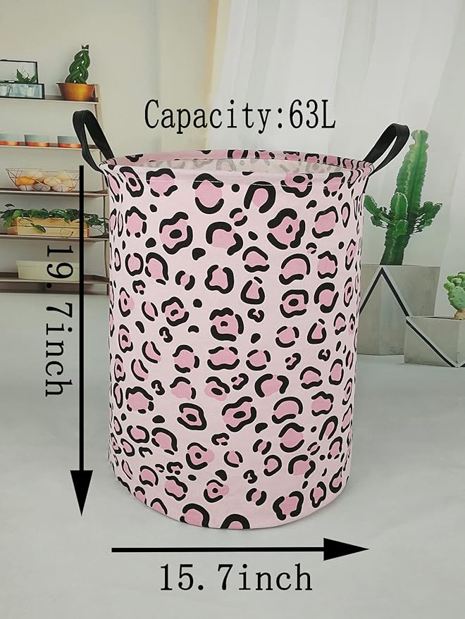 Round Laundry Hamper Storage Basket Fabric Material Storage Hamper Organization Basket, Storage Bin, Gift Box with Handles for Room