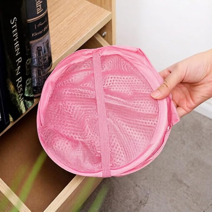Pop up hamper, the upgraded laundry basket with breathable side pocket mesh. Ideal for room, apartment, dormitory, travel, business trip & kids storage (1,pink)