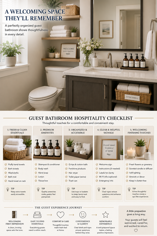 Guest Bathroom Organization: Creating Impressive Experiences
