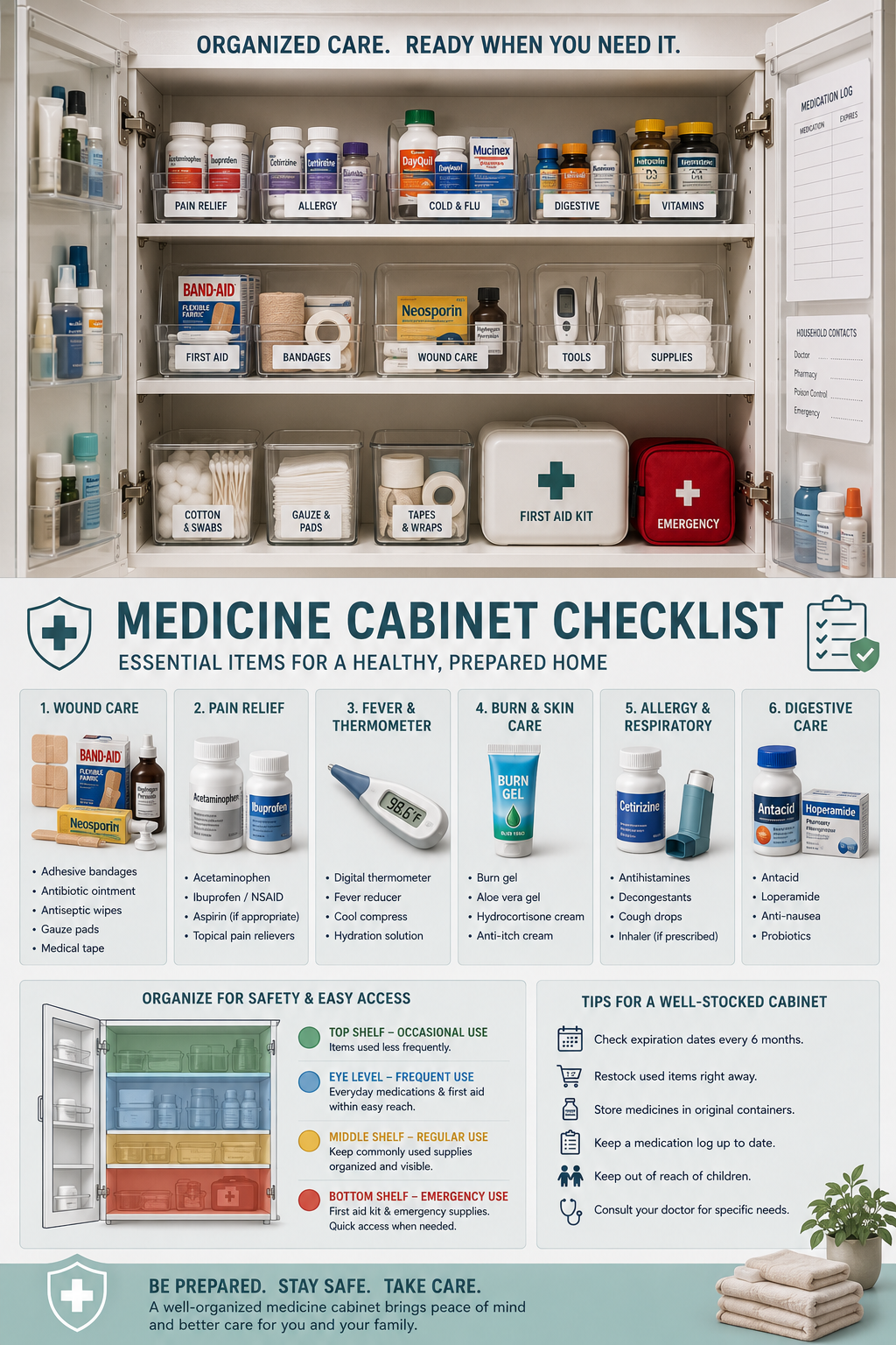 Medicine Cabinet Organization: Emergency Preparedness Meets Aesthetics