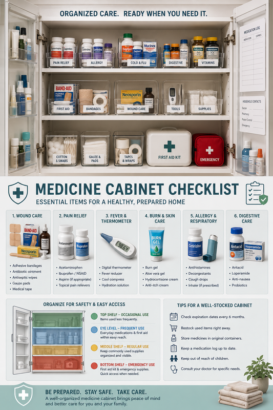Medicine Cabinet Organization: Emergency Preparedness Meets Aesthetics