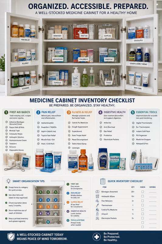 Medicine Cabinet Organization: Emergency Preparedness Meets Aesthetics