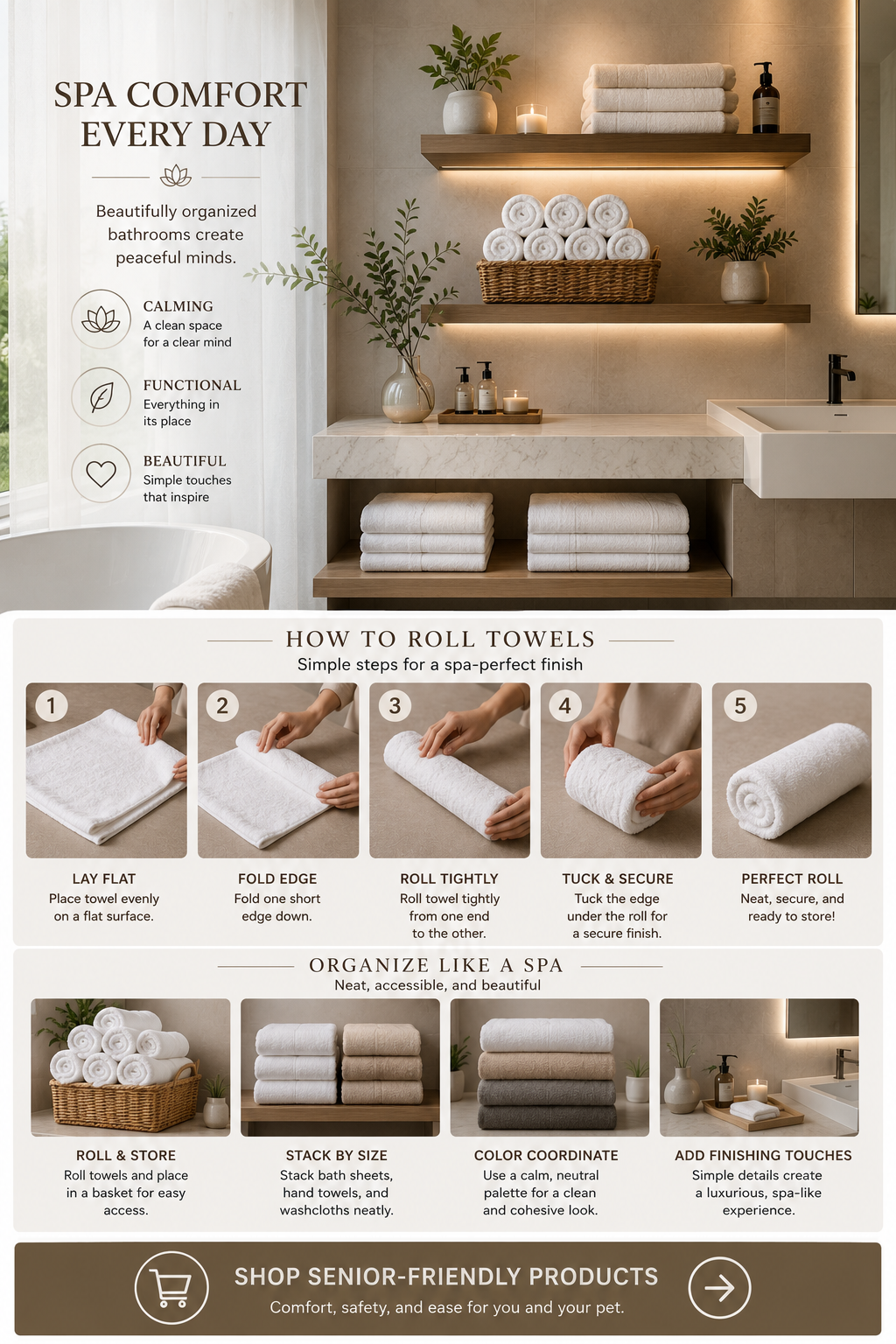 Towel & Linen Storage: Creating Your Spa Aesthetic