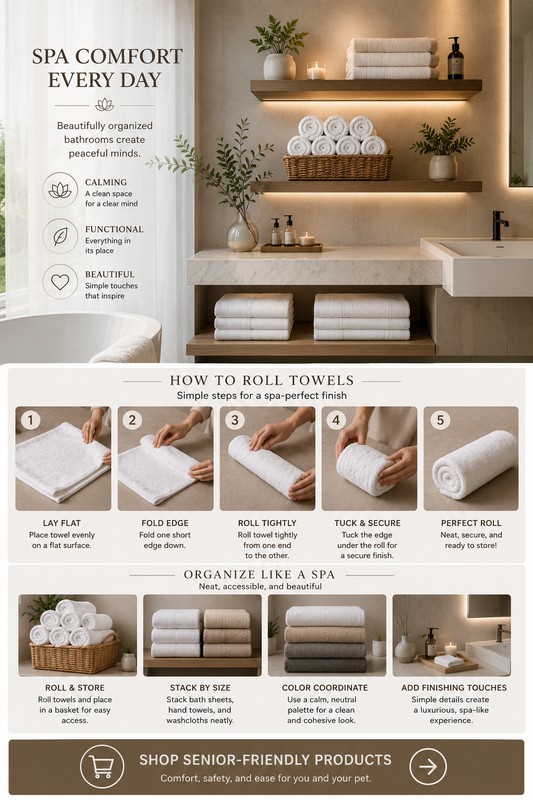 Towel & Linen Storage: Creating Your Spa Aesthetic