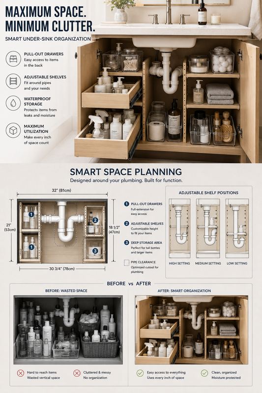 Under-Sink Storage Secrets: Maximize Cabinet Space