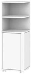 Hzuaneri Corner Cabinet, Small Bathroom Corner Cabinet with Doors, Narrow Storage Cabinets with Adjustable Shelves, Bathroom Organizers and Storage for Small Space, White BC21003X