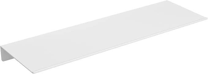 Danpoo 16 inch White Floating Shelf for Wall Organizer & Storage, Display Shelf, Metal Wall Shelf for Bathroom, Living Room, Kitchen, Bedroom