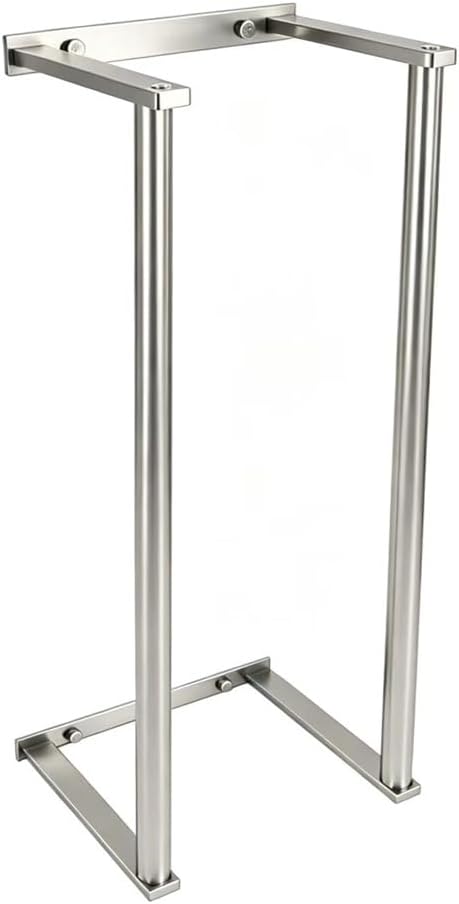 Bathroom Towel Rack for Rolled Towels, Wall Mounted Towel Storage Rack for Bathroom Organization, Stainless Steel Towel Storage Holder Can Holds Up to 6 Large Bath Towels (Silver)