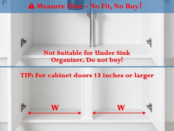 Aisslro Under Sink Organizer, 2 Tier Under the Sink Storage, Expandable Adjustable Slide Out Pull Out Under Cabinet Organizers Shelf, for Kitchen Bathroom Pantry Closet Organization, Black