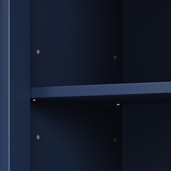 XIAO WEI 68" Tall Bathroom Storage Cabinet, Narrow Bathroom Storage Cabinets with 3 Adjustable Shelves, Slim Wooden Storage Cabinet with 1 Drawer & Door for Bathroom, Blue
