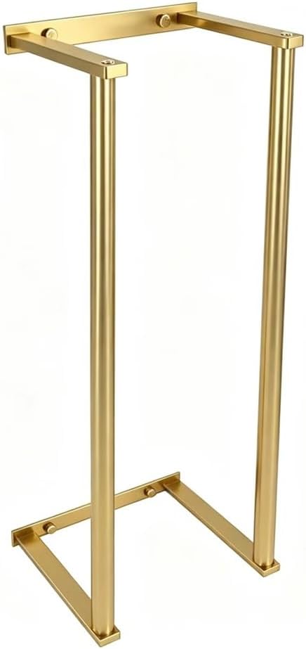 Bathroom Towel Rack for Rolled Towels, Wall Mounted Towel Storage Rack for Bathroom Organization, Stainless Steel Towel Storage Holder Can Holds Up to 6 Large Bath Towels (Gold)