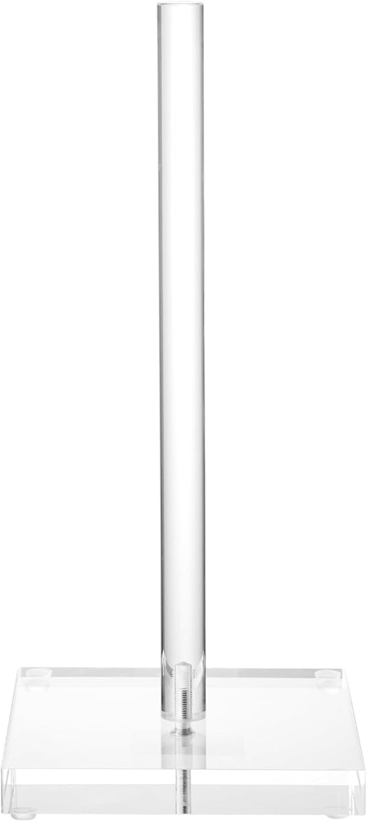 Antimbee Transparent Acrylic Paper Towel Stand Holder, Freestanding Tabletop Roll Paper Tower Holder, Countertop Paper Towel Dispenser for Kitchen, Bathroom, Coffee Table