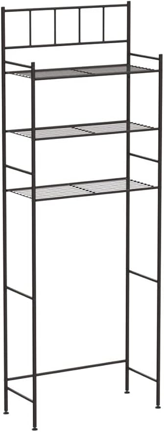 Finnhomy 3 Shelf Bathroom Space Saver Over The Toilet Rack Bathroom Corner Stand Storage Organizer Accessories Bathroom Cabinet Tower Shelf with ORB Finish 23.5" W x 10.5" D x 64.5" H, F20HHS3E7372
