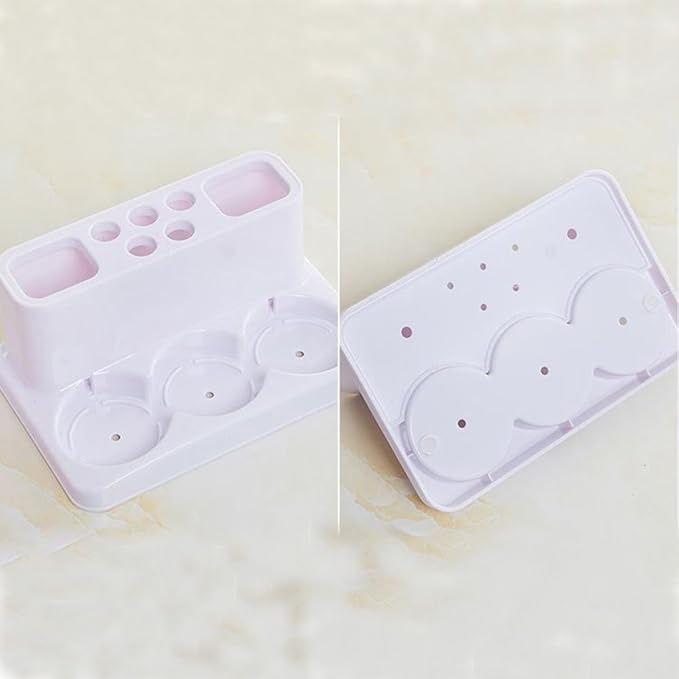 Eslite Toothbrush Toothpaste Holder Stand for Bathroom Storage Organizer