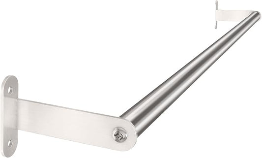 Towel Bar for Bathroom, MKO Brushed Nickel Towel Bar for Bathroom Wall Mounted, Stainless Steel Heavy Duty, 24 Inch Single Bath Towel Rod Holder