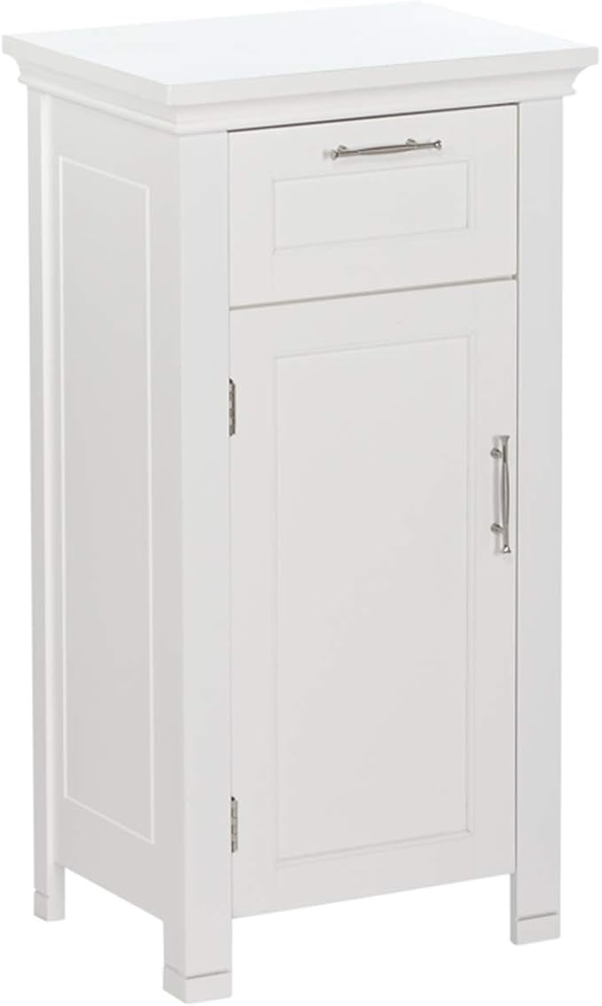 RiverRidge 06-037 Somerset Single Door Floor Storage Cabinet, White