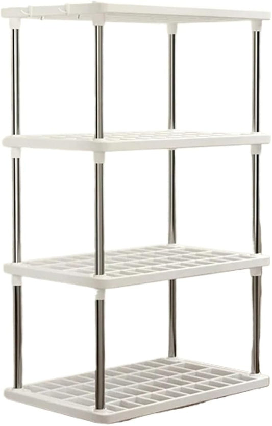 1PC Multi-Level Storage Rack for Kitchen, Bathroom & Living Room Floor, Multipurpose Organizer for Snacks and Daily Supplies