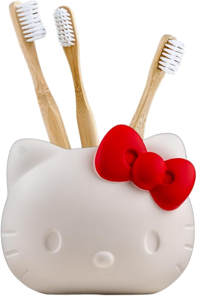 Collectibles Hello Kitty Toothbrush Holder - Makeup Brushes/Pens Tumbler, (Officially Licensed Product) By Franco