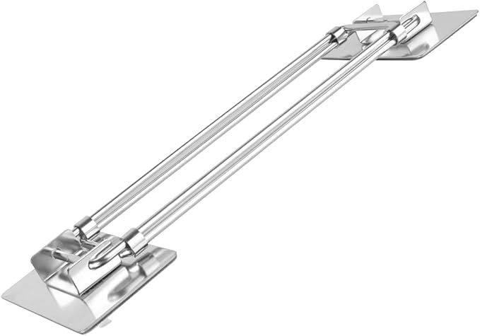 Safoner RV Shower Corner Storage Bar- Adjustable Stainless Steel Rod for Corner Shelves in Camper, Length 7.9-13.9 inches- RV Bathroom Organization Must Have Accessories (1 Pack