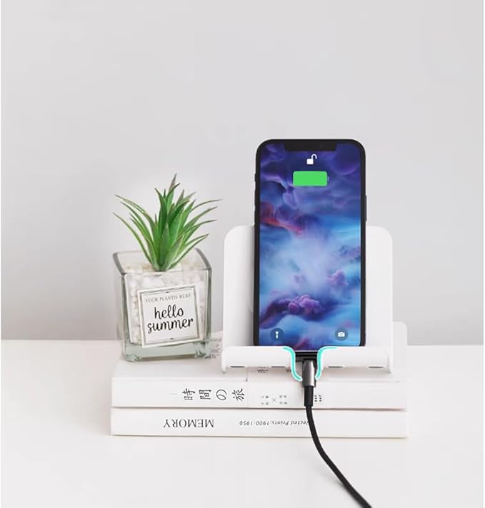 Wall Mount Shower Phone Holder with 3pcs Adhesive Stickers | Adjustable and Removable Phone Stand for Bathroom Kitchen | Cellphone Holder for iPhone Samsung Galaxy Tablet Switch - Black