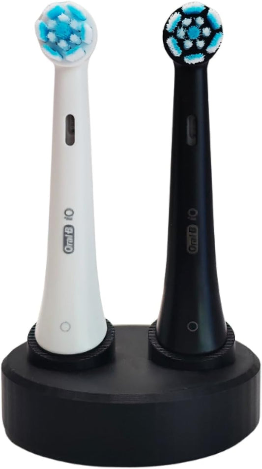 Toothbrush Head Holder for Oral-B iO | Oral B Holder for Heads | Electric Tooth Brush Head Organizer Compatible for Oral b io Desktop Storage Washstand (Black)