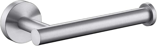 TASTOS Brushed Nickel Toilet Paper Holder SUS304 Stainless Steel, Modern Round Tissue Roll Holders Wall Mount, Toilet Paper Roll Dispenser Bathroom 5 inch TP Holder for Kitchen Washroom