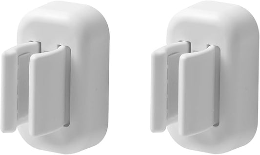 2PCS Toothbrush Holder Wall Mounted, Self Adhesive Electric Toothbrush Organizer for Bathroom, Waterproof Multi-Function Holder for Dorm, Cabinet(White)
