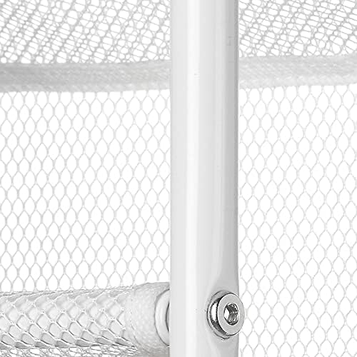 Whitmor 36 Pair Over the Door Shoe Organizer, 12 Tier Hanging Shoe Organizer, Heavy Duty Metal & Mesh Shoe Holder, Hanging Shoe Rack for Closet Organizer & Storage, 74"L x 21.7"W x 7.5"H, White