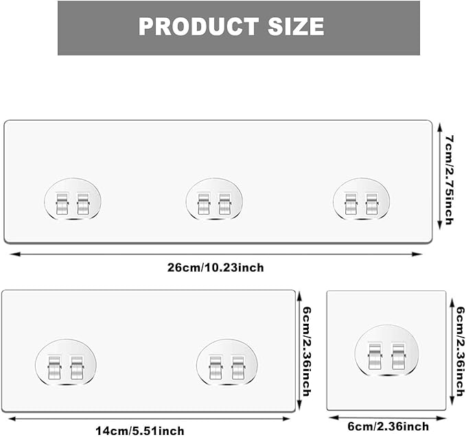 14 pack Shower Caddy Adhesive Replacement Shower Shelf Rack Organizer Adhesive Strips Stickers No Drilling Shower Basket Holder