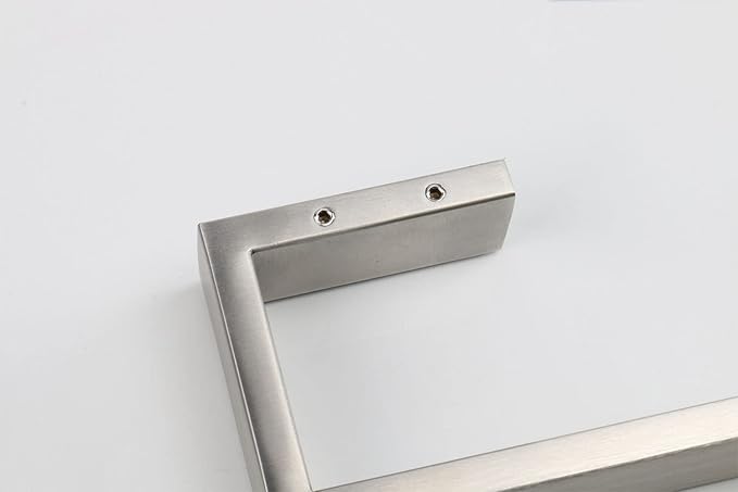 TocTen Bath Towel Rack - 2 Pack Square Base Thicken SUS304 Stainless Steel Towel Bar for Bathroom, Bathroom Bar Accessories Towel Rod Heavy Duty Wall Mounted Towel Holder(Brushed Nickel, 24 Inch)