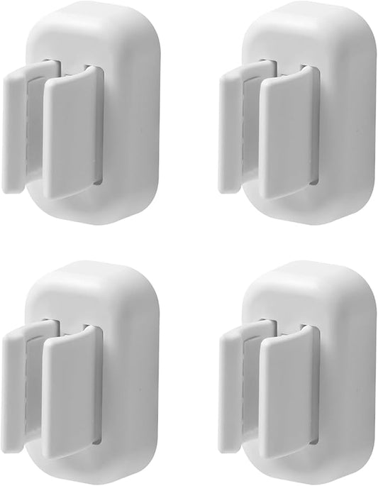 4PCS Toothbrush Holder Wall Mounted, Self Adhesive Electric Toothbrush Organizer for Bathroom, Waterproof Multi-Function Holder for Dorm, Cabinet(White)