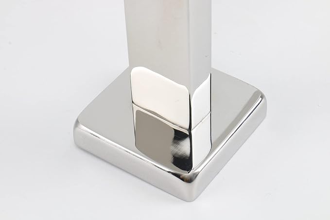 TocTen Bath Towel Rack - Square Base Thicken SUS304 Stainless Steel Towel Bar for Bathroom, Bathroom Accessories Towel Rod Heavy Duty Wall Mounted Towel Holder. (Chrome, 30)
