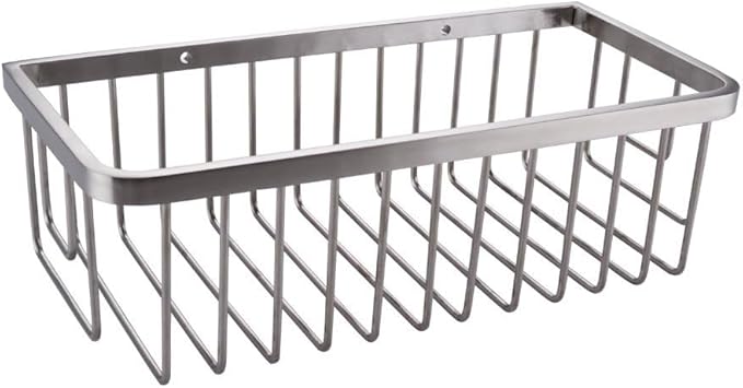 Stainless Steel Rectangular Shower Caddy for Shampoo and Body Wash - Bathroom Organizer Shelf