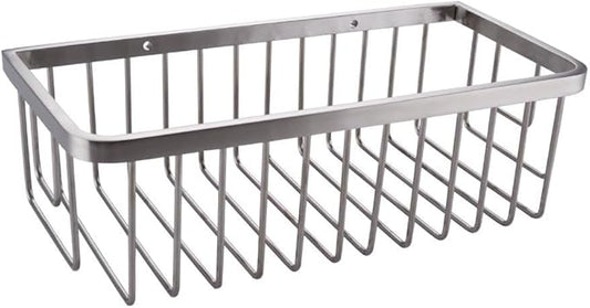 Stainless Steel Rectangular Shower Caddy for Shampoo and Body Wash - Bathroom Organizer Shelf