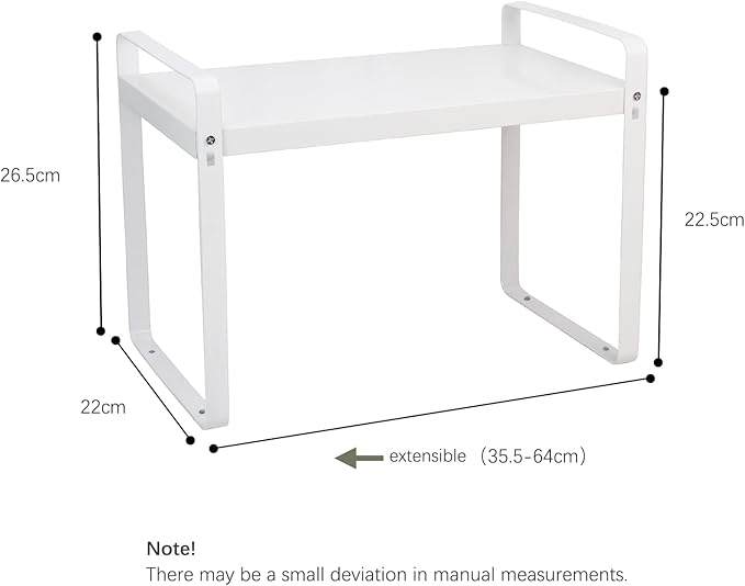 HUIJIN Household expandable shelves, storage racks, desktop seasoning racks, pot racks, corner cabinet storage racks (L13.98*W8.66*H10.24 inch)