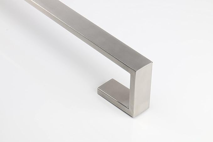 TocTen Bath Towel Rack - Square Base Thicken SUS304 Stainless Steel Towel Bar for Bathroom, Bathroom Bar Accessories Towel Rod Heavy Duty Wall Mounted Towel Holder (Brushed Nickel, 20 Inch)