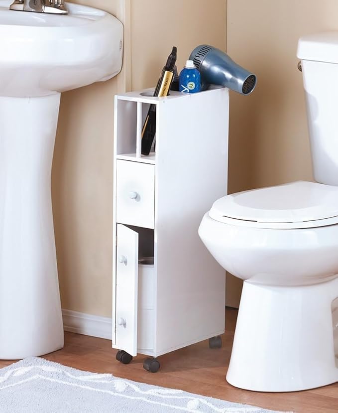 The Lakeside Collection Space-Saving Bathroom Organizer - White