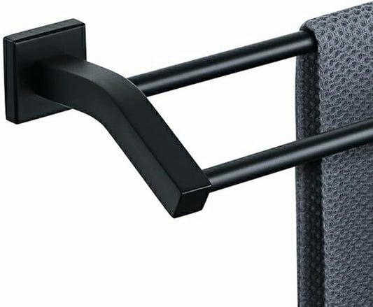Alise Bath Double Towel Bars,Towel Holder Towel Racks for Bathroom Lavatory,20 Inch SUS304 Stainless Steel Towel Hanger Towel Rail Wall Mount,Matte Black