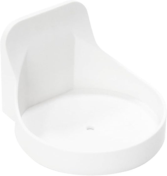 Adhesive Plastic Round Floating Wall Shelf, Wall Mounted Cup Holder Shower Organizer Bottle Racks