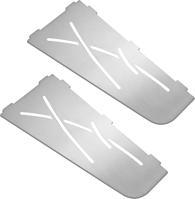 Qeke Shower Corner Shelf 304 Stainless Steel 12" Corner Shelf Bathroom Shampoo Holder for Shower Floating Corner Shelf for Wall, No Drilling, Brushed Nickle, 2Pack