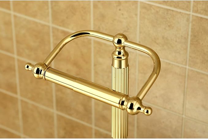 Kingston Brass CC2102 Georgian Pedestal Paper Holder, 21-1/2-Inch, Polished Brass