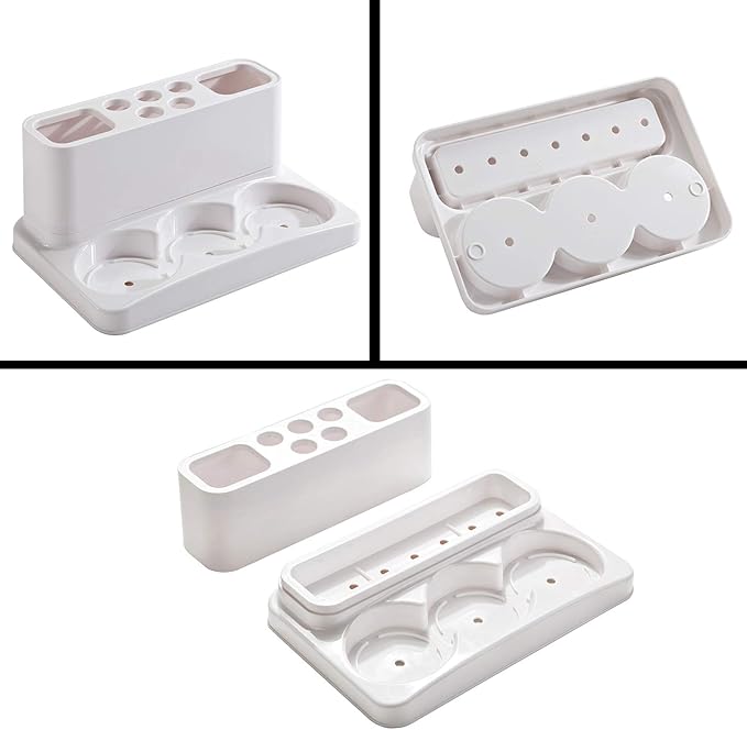 Aebeky Toothbrush Holder Kids Family Set for Bathroom Storage Organizer
