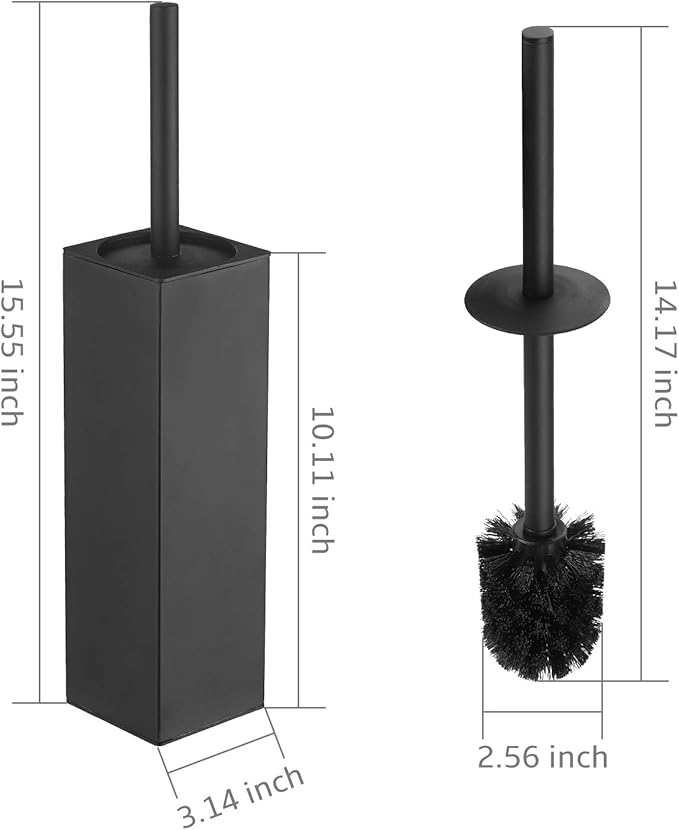 Stainless Steel Toilet Bowl Brush and Holder for Bathroom Storage Organization
