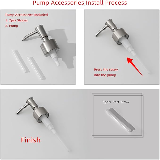 Bathroom Accessories Set, 5PCS Modern Bathroom Accessory Set with Soap Dispenser, Mouthwash Cup & Toothbrush Holder, Qtip Holder, Tray