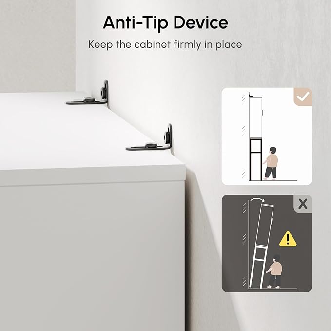 USHOWER Over The Toilet Storage Cabinet, Bathroom Organizers and Storage with Barn Doors, Thicken Metal Stand & MDF Wood Above Toilet Storage Cabinet, Freestanding Space Saver, White