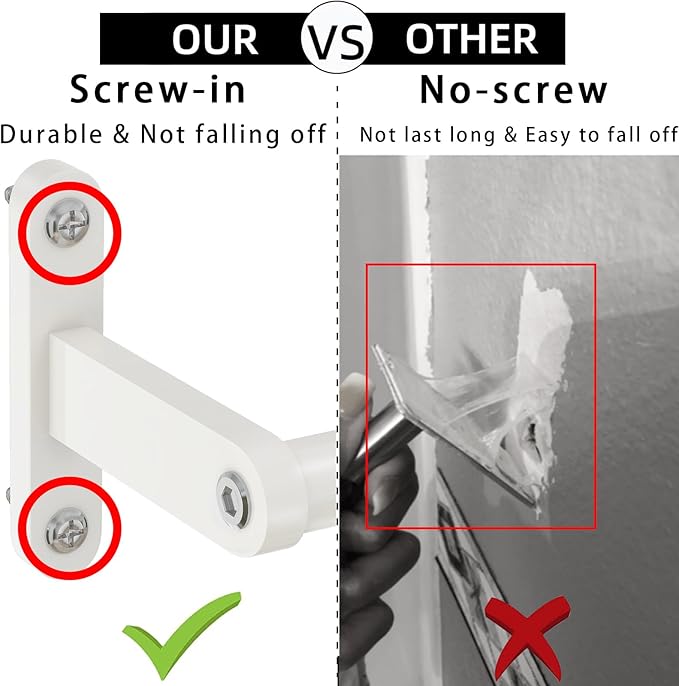 KLJKPA White 24 Inch Bathroom Towel Bar, Towel Racks for Bathroom Wall Mounted Hanging Bath Towels, Stainless Steel Single Towel Rod Holder