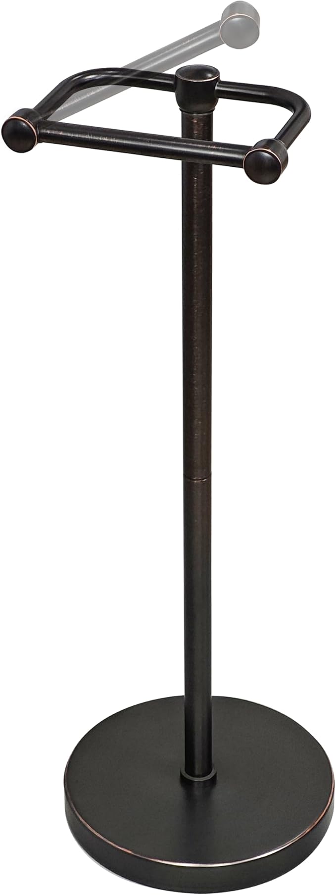 RARXTR Toilet Paper Holder Stand, Post Pivoting Design Free Standing Toilet Paper Holder, SUS304 Stainless Steel Toilet Paper Roll Holder, Heavy Stable Base (Oil Rubbed Bronze)