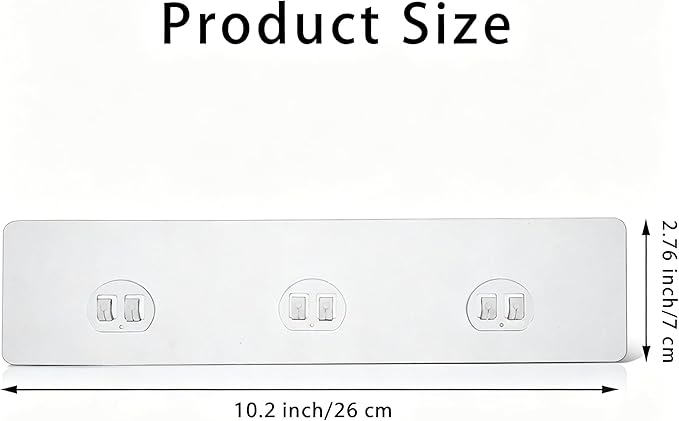 Shower Caddy Adhesive Replacement, 4 Pack Strong Adhesive Hooks, Water-Proof Shower Strips, No Drilling Sticky Pads for Corner Shelf Basket, Bathroom Storage Shelves, Kitchen Racks and Soap Holder